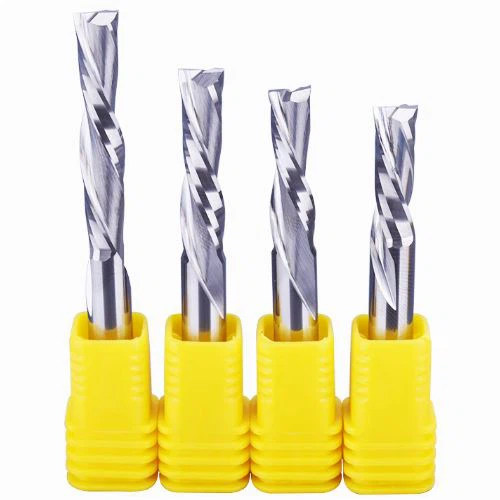 Spiralni rezkalni nastavki z 2 žlebovi in ​​levo vijačnico